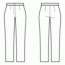 Patrón de costura de la base de pantalones PDF