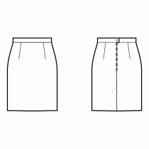 スカートの基本的な縫製パターンPDF 
