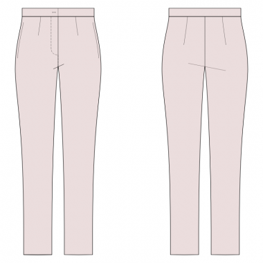 S2001 Tapered Pants Full Length
