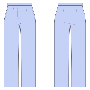 S2002 Straight Pants, Full Length