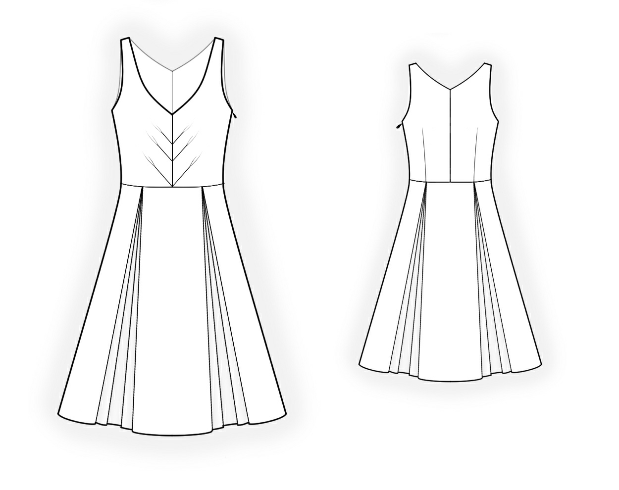 Платье техрисунки бурда. Фасон платья рисунок. Платье летнее бурда техрисунок. Эскизы платьев повседневных. Платье с воланами burda.