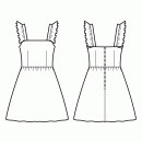 Dress with straps and gathers Women Clothing Dress Sewing Pattern Sewist