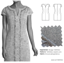 Modest bateau neckline with slot is now available at Sewist for all dresses, tops and jumpsuits
