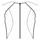 ブラウス 縫製パターン - プリンセスシーム：肩からサイドウエストまで