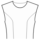 Jumpsuits Sewing Patterns - Princess front seam: upper armhole to waist