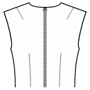 ジャンプスーツ 縫製パターン - 肩と腰のダーツ