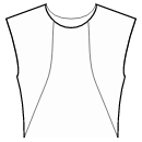 Блузка Выкройки для шитья - Рельефный шов полочки от горловины к боковому шву по талии