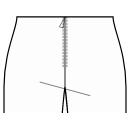 Pantaloni Cartamodelli - Senza cintura, cerniera posteriore