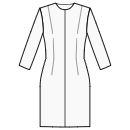 Kleid Schnittmuster - Vordere Mittelnaht
