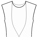 Платье Выкройки для шитья - Рельефный шов полочки от верха горловины к центру талии