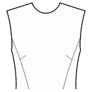 Платье Выкройки для шитья - Рельефные швы от талии до горловины + вытачки