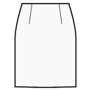 Vestido Patrones de costura - Falda recta