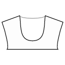 ドレス 縫製パターン - Uネックライン