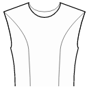 Блузка Выкройки для шитья - Рельефный шов полочки от конца плеча к талии