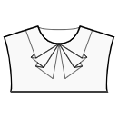 Vestido Patrones de costura - Cuello con 3 pliegues