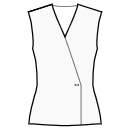 Блузка Выкройки для шитья - Без шва на талии, прямой подол