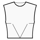 Top Sewing Patterns - Front horizontal and waist center darts