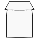 Kleid Schnittmuster - Gerader Rock mit ausgestelltem Schößchen