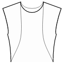 Платье Выкройки для шитья - Рельефный шов полочки от верха горловины к боковому шву по талии