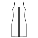 Платье Выкройки для шитья - Застежка на пуговицы от верха до низа