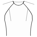 Блузка Выкройки для шитья - Все вытачки полочки переведены в плечо	