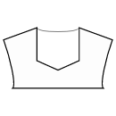Vestido Patrones de costura - Escote corazón geométrico