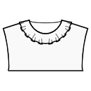 Блузка Выкройки для шитья - Воротник-волан