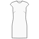 ドレス 縫製パターン - ストレートドレス