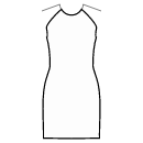 Платье Выкройки для шитья - Прямая юбка без шва по талии