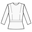 Top Sewing Patterns - Top with waistband
