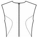 Платье Выкройки для шитья - Рельефный шов спинки от проймы к боковому шву по талии