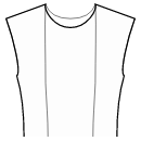 Блузка Выкройки для шитья - Рельефный шов полочки от верха горловины к талии