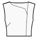 Vestido Patrones de costura - Delanteros asimétricos