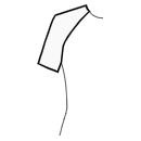 连衣裙 缝纫花样 - 2 接缝 1/8 长度插肩袖