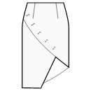 Falda Patrones de costura - Arden (rodilla / midi)