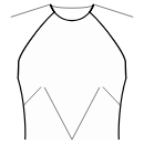Блузка Выкройки для шитья - Вытачки полочки - в боковой шов и центр талии