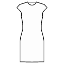 Kleid Schnittmuster - 1-teilige Ärmel