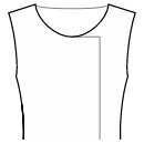 Dress Sewing Patterns - Comfy neckline wrap with straight corner