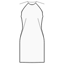 ドレス 縫製パターン - ストレートスカート