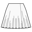Vestido Patrones de costura - Falda de 1/3 círculo con efecto cruzado