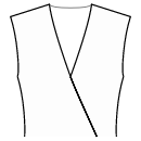 Dress Sewing Patterns - Low-cut V wrap