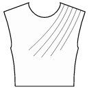 Vestito Cartamodelli - 5 pinces asimmetrici