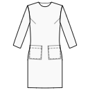 Vestido Patrones de costura - Falda con bolsillos de parche