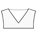 ドレス 縫製パターン - ワイドVネックライン