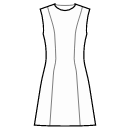 Dress Sewing Patterns - No waist seam, 6-panel skirt