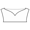 ドレス 縫製パターン - ハートボートネックライン