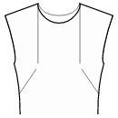 ドレス 縫製パターン - ダーツ：ネックラインのトップ、そしてフランス語