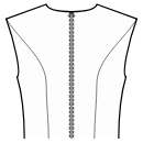Dress Sewing Patterns - Back princess seam shoulder end to waist