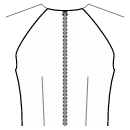 Блузка Выкройки для шитья - Дизайн спинки: вытачки для изделий с регланом