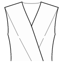Dress Sewing Patterns - Front shoulder end and center waist darts